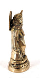 White Whale Radha Krishna Brass Statue Religious Sculpture Idol