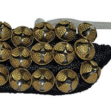 Whitewhale Handmade Indian Classical Ghungroo Dance Accessories Bharatnatyam, Kuchipudi, Odissi Ghungru For Dancer's Feet (40 bells + 40 bells)