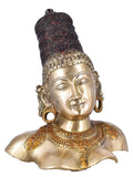 White Whale Brass Goddess Parvati Idol Figurine Home Decorative Showpiece
