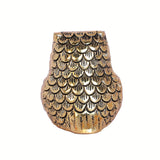White Whale Vintage Metal Owl Showpiece and Paper Weight Metal Handicraft Idol for Home Decor and Office.