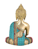 White Whale Brass Buddha Statue Astmangal Buddhism Idol feng Shui Home Decorative Showpiece
