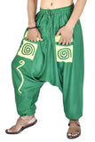 Whitewhale Mens Womens Rayon Pockets Harem Yoga Baggy Genie Hippie Pants