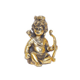 White Whale Metal Lord Shri Ram Statue for Pooja Room Mandir Temple Little Ram Murti Religious Idol for Home Office Décor Bal Ram Decorative Shopiece Figurines Sculpture for Gifting Purpose