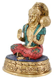 White Whale Lord Hanuman Idol Strength Monkey Figurine Bajrang bali Statue Brass Sculpture Diwali Decor Gifts