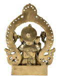White Whale Lord Ganesh Murti Ganesha Idol Ganpati Bhagwan Brass Statue for Home Decoration Showpiece