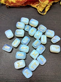 White Whale Rune Stones Tumbled Engraved Lettering Crystal Set Healing Chakra Reiki