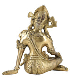 White Whale Brass Lord Indra Statue Figurine Home Décor Gifts Item