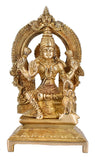 Whitewhale Brass Lakshmi Idol Hindu Lakshmi Goddess Statue Home Office Showpiece Decor