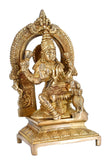 Whitewhale Brass Lakshmi Idol Hindu Lakshmi Goddess Statue Home Office Showpiece Decor