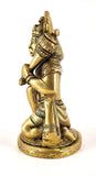 White Whale Lord Hanuman Brass Statue Religious Strength God Sculpture Idol