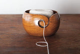 White Whale Handmade Indian Rorsewood Wooden Yarn Bowl, Knitting Yarn Holder and Organizer - Perfect For Mother's Day! 6 x 3 Inches