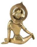 White Whale Brass Lord Indra Statue Figurine Home Décor Gifts Item