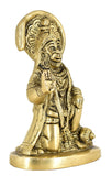 White Whale Lord Hanuman Idol Strength Monkey Figurine Bajrang bali Statue Brass Sculpture Diwali Decor Gifts