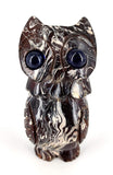 White Whale Wooden Owl Eyeglass Spectacle Holder Handmade Stand for Office Desk Home Décor Gifts