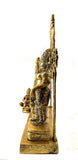 White Whale Ram Darbar - Lord Rama Laxman And Sita Hanuman Brass Statue Religious Sculpture Idol - Large