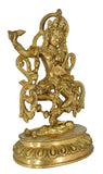 White Whale Maa Kali Brass Statue Religious Goddess Sculpture Idol Home Decor Figurine