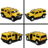 White Whale Scale Rechargeable R/C H2 Hummer with Opening Doors & Glowing Headlights.