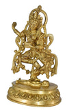 White Whale Maa Kali Brass Statue Religious Goddess Sculpture Idol Home Decor Figurine