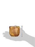 White Whale Wooden Salt Box Container with Lid for Secure Strong Storage