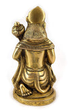 White Whale Lord Hanuman Brass Statue Religious Strength God Sculpture Idol