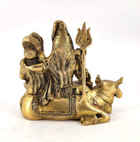 White Whale Shiva Parvati Ganesh Idol Shiv Parivar Brass Murti  Statue Sculpture