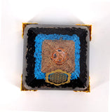 White Whale Amethyst Orgone Pyramid Energy Generator Reiki Healing Crystal Chakra With Gold Stand Feng Shui Pyramid