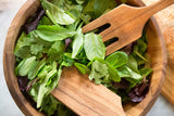 White Whale Wooden Extra Large Salad Utensil Set