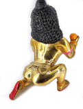 White Whale Laddu Bal Gopal, Kishna Statue, Thakur Ji  Brass Statue Religious Strength God Sculpture Idol - Large