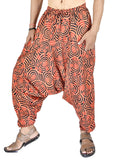 Whitewhale Mens Womens Cotton Printed Harem Pants Pockets Yoga Trousers Hippie