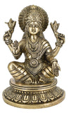 White Whale Brass Lakshmi Idol Hindu Lakshmi Goddess Statue Home Office Showpiece Décor