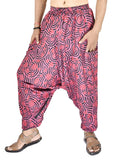 Whitewhale Mens Womens Cotton Printed Harem Pants Pockets Yoga Trousers Hippie