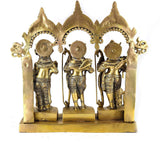 White Whale Ram Darbar - Lord Rama Laxman And Sita Hanuman Brass Statue Religious Sculpture Idol - Large