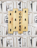 White Whale Wall-Mounted Wooded Coffee Mug Holder, Beer Mug Holder Kitchen Storage Rack