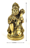 White Whale Lord Hanuman Brass Statue Religious Strength God Sculpture Idol
