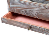 White Whale Wooden Desktop Office Supplies Organizer, Mail Sorter and Document Holder Rack