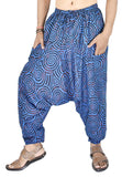 Whitewhale Mens Womens Cotton Printed Harem Pants Pockets Yoga Trousers Hippie