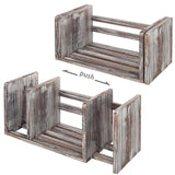 White Whale Expandable Wooden Desktop Bookshelf Organizer Rack