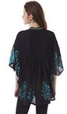 Whitewhale Womens Collar V Neck Rayon Kaftan Batik Poncho Kurti Top - Free Size