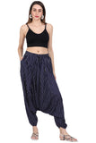 Whitewhale Mens Rayon Stripe Harem Pants Pockets Yoga Trousers Hippie