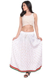 Whitewhale Womens Long Skirt India Traditional Clothing Designer For Spring Summer