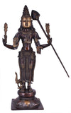 White Whale Lord Kartik  Murti Kartik  Idol Kartik  Bhagwan Brass Statue for Home Decoration Showpiece