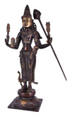 White Whale Lord Kartik  Murti Kartik  Idol Kartik  Bhagwan Brass Statue for Home Decoration Showpiece