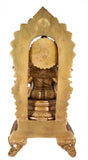 White Whale Brass Hindu God Lord Ganesha Bhagwan Lord Ganesha Idol Statue Murti