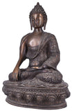 White Whale Brass Buddha Statue Murti for Home Decor Entrance Office Table Living Room Meditation Luck Gift Feng Shui Home Décor
