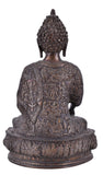 White Whale Brass Buddha Statue Murti for Home Decor Entrance Office Table Living Room Meditation Luck Gift Feng Shui Home Décor