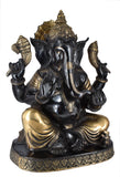 White Whale Lord Ganesh Murti Ganesha Idol Ganpati Bhagwan Brass Statue for Home Decoration Showpiece