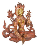 White Whale Tara Buddha Idol Tibetan Buddhism Yin Kwan Goddess Buddhist Statue