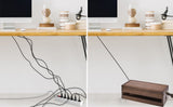 White Whale you think, we bring Cable Management Box Wooden Cord Organizer Box for Extension Cord Power Stripe Surge Protector Wire Management Concealer Organizer Cover Hider for Desktop Home