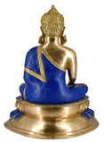 White Whale Brass Buddha Statue Astmangal Buddhism Idol feng Shui Home Decorative Showpiece - Large