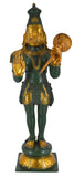 White Whale Brass Standing Lord Hanuman Statue Religious Strength God Sculpture Idol | Pooja | Diwali Gifts Height 21 Inches